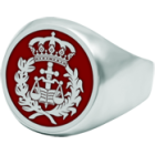 Enameled silver law sealRef. code: SR0366Seal type ring made of sterling silver with hand enameled coat of arms of the Official Bar Association.We have all professions and careers available: Advocacy (Lawyer / Law), Commercial Agent, Quantity Surveyor, Architect (Architecture), ATS (Nursing), Fine Arts, Biological Sciences (Biology), Exact Sciences, Physical Sciences, Political Sciences, Political and Economic Sciences, Chemical Sciences, Commerce, Draftsman, Economics, Business, Pharmacy, Philosophy and Letters, Geography, Geological (Geology), Social Graduate, Computer Science, Agricultural Engineering, Civil Engineering, Electronic Engineering, Forestry Engineering, Mining Engineering, Naval Engineering, Higher Industrial Engineering, Industrial Technical Engineering, Telecommunications Engineering, Textile Engineering, Jewelry, Teaching, Medicine, Music, Psychology, Topography, Dentistry, Optics, Journalism, Veterinary Medicine.And if we don't have yours, please contact us.Size: 16x16mm.
