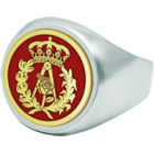 Architecture signet ring in gold and silverRef. code: SR0380Seal type ring made of sterling silver with 18kt gold hand enameled Architecture shield.We have all professions and careers available: Advocacy (Lawyer / Law), Commercial Agent, Quantity Surveyor, Architect (Architecture), ATS (Nursing), Fine Arts, Biological Sciences (Biology), Exact Sciences, Physical Sciences, Political Sciences, Political and Economic Sciences, Chemical Sciences, Commerce, Draftsman, Economics, Business, Pharmacy, Philosophy and Letters, Geography, Geological (Geology), Social Graduate, Computer Science, Agricultural Engineering, Civil Engineering, Electronic Engineering, Forestry Engineering, Mining Engineering, Naval Engineering, Higher Industrial Engineering, Industrial Technical Engineering, Telecommunications Engineering, Textile Engineering, Jewelry, Teaching, Medicine, Music, Psychology, Topography, Dentistry, Optics, Journalism, Veterinary Medicine.And if we don't have yours, please contact us.Size: 16x16mm.