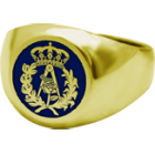 Architecture signet ring in enameled goldRef. code: SR0382Seal type ring made of 18kt gold with hand enameled Architecture shield.We have all professions and careers available: Advocacy (Lawyer / Law), Commercial Agent, Quantity Surveyor, Architect (Architecture), ATS (Nursing), Fine Arts, Biological Sciences (Biology), Exact Sciences, Physical Sciences, Political Sciences, Political and Economic Sciences, Chemical Sciences, Commerce, Draftsman, Economics, Business, Pharmacy, Philosophy and Letters, Geography, Geological (Geology), Social Graduate, Computer Science, Agricultural Engineering, Civil Engineering, Electronic Engineering, Forestry Engineering, Mining Engineering, Naval Engineering, Higher Industrial Engineering, Industrial Technical Engineering, Telecommunications Engineering, Textile Engineering, Jewelry, Teaching, Medicine, Music, Psychology, Topography, Dentistry, Optics, Journalism, Veterinary Medicine.And if we don't have yours, please contact us.Size: 12x12mm.